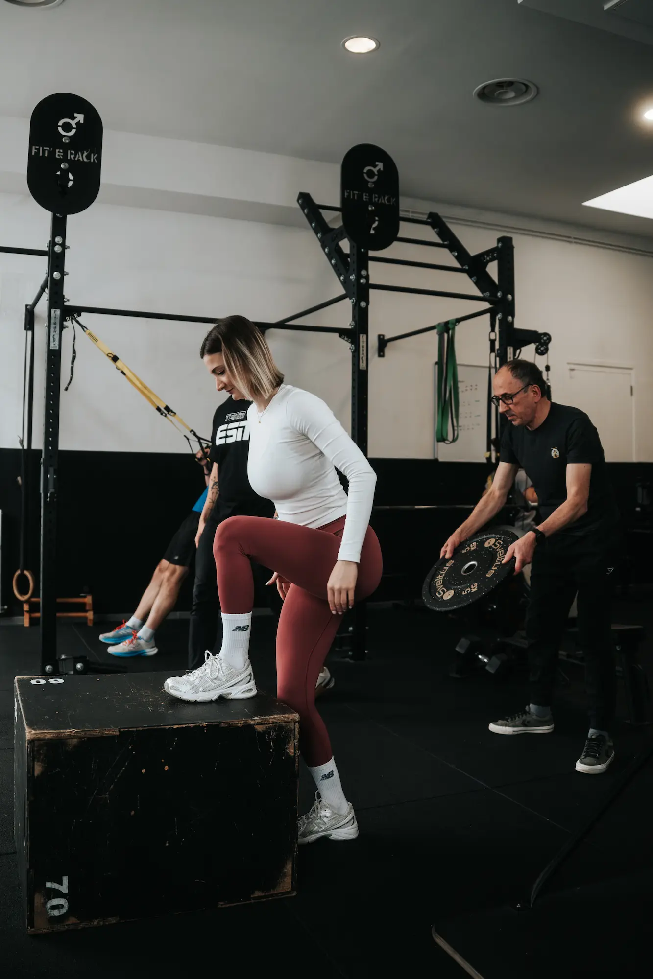 Nicolas De Ieso en séance de préparation physique